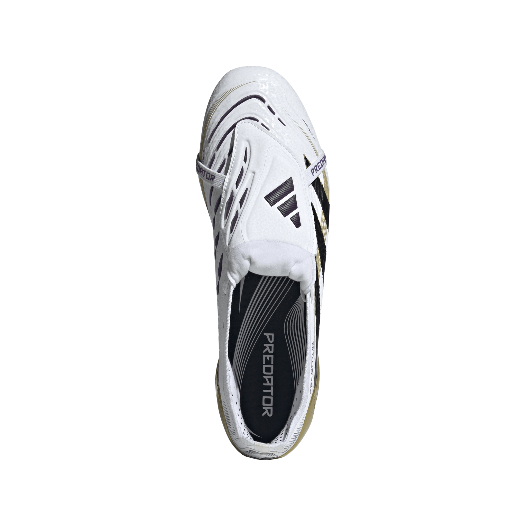 adidas Predator Elite Fold - Over Tongue Firm Ground Boots White/Black/Gold Metallic - Best Buy Soccer