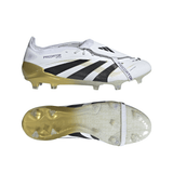 adidas Predator Elite Fold - Over Tongue Firm Ground Boots White/Black/Gold Metallic - Best Buy Soccer