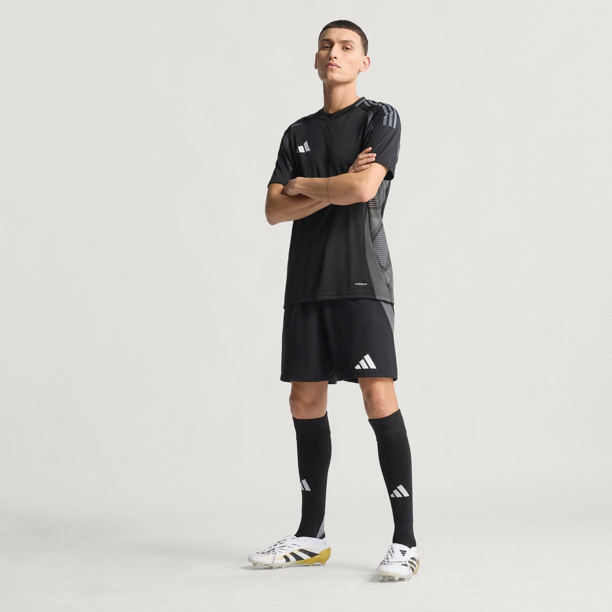 adidas Predator Elite Fold - Over Tongue Firm Ground Boots White/Black/Gold Metallic - Best Buy Soccer