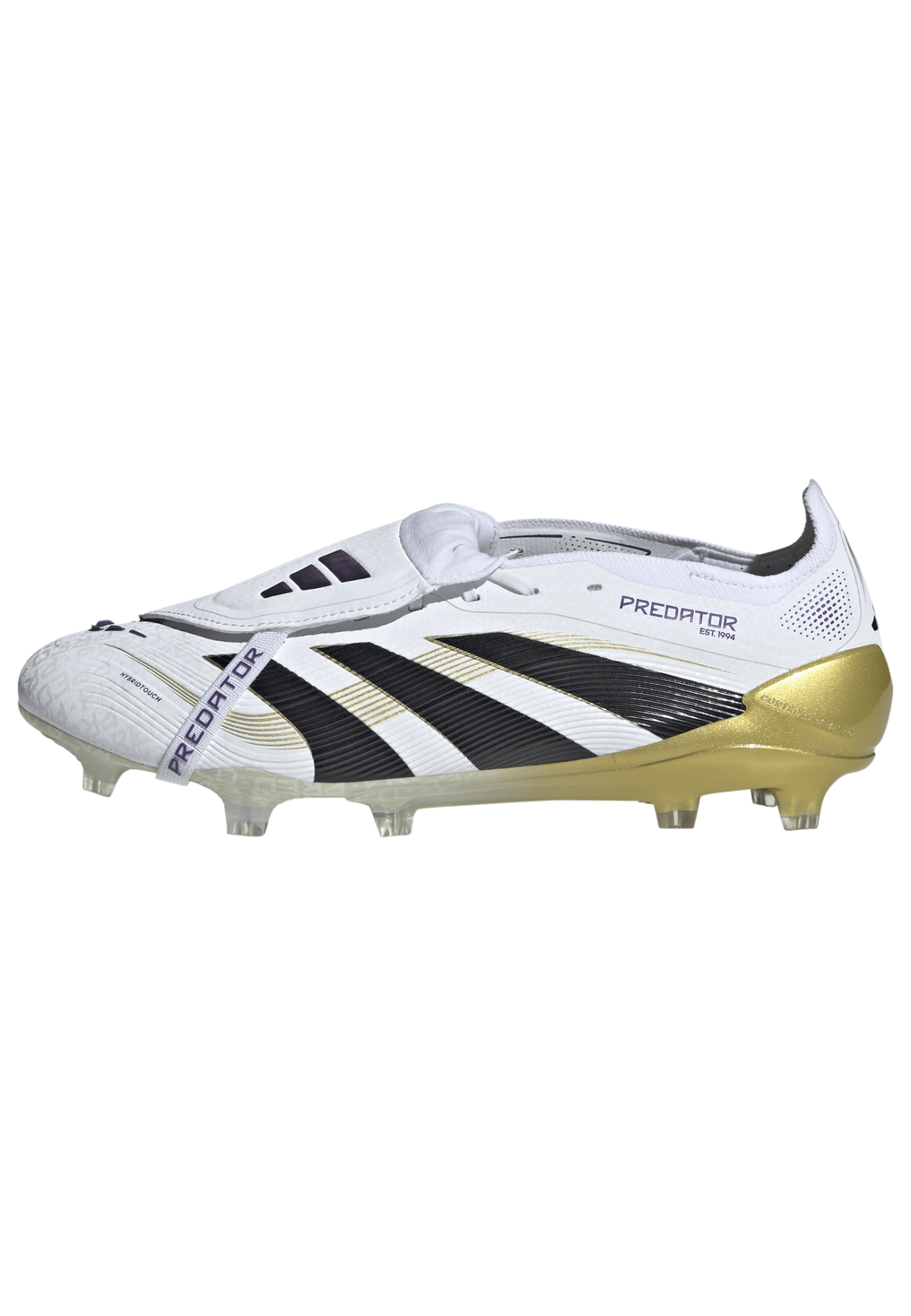 adidas Predator Elite Fold - Over Tongue Firm Ground Boots White/Black/Gold Metallic - Best Buy Soccer