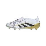 adidas Predator Elite Fold - Over Tongue Firm Ground Boots White/Black/Gold Metallic - Best Buy Soccer