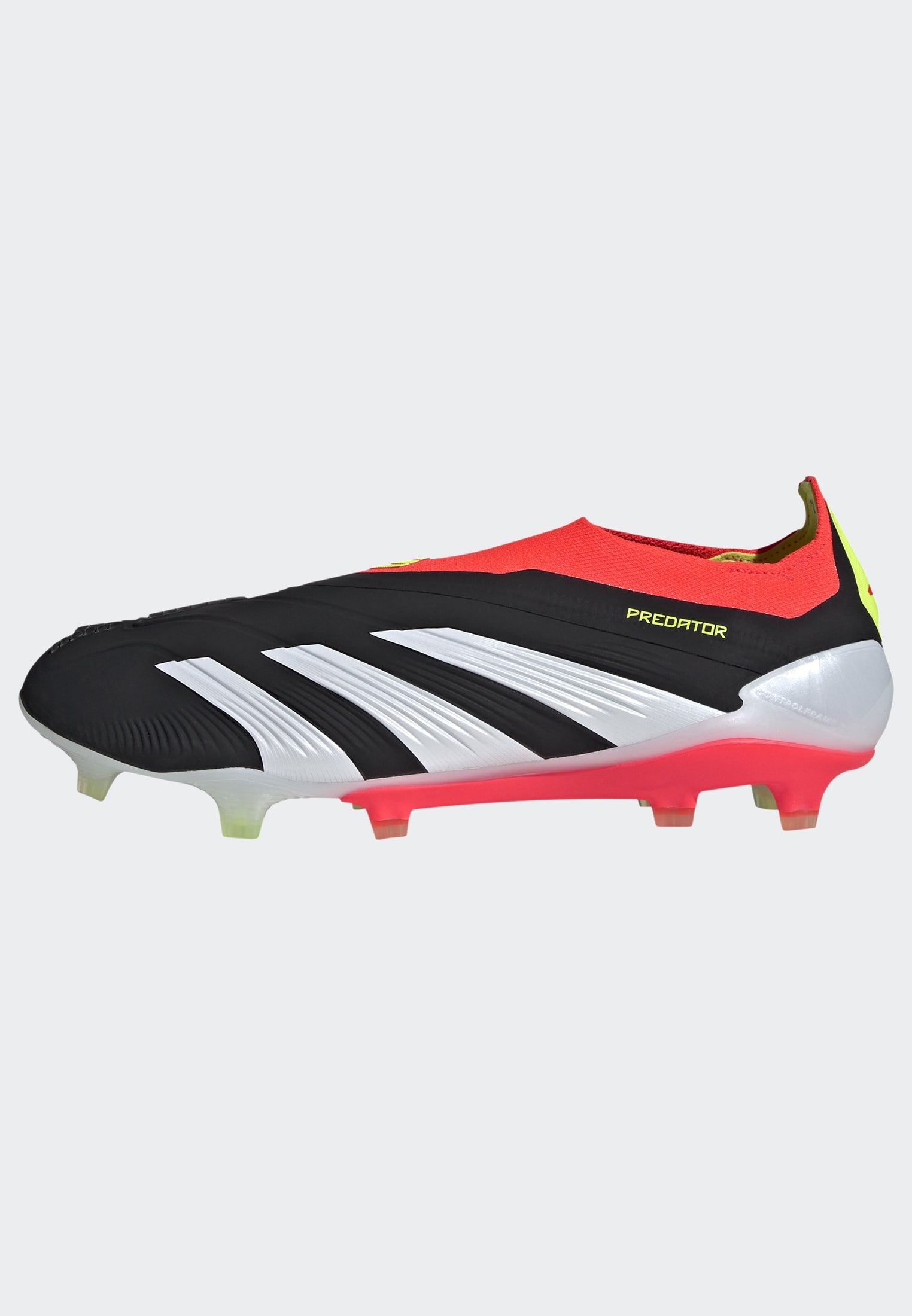 adidas Predator Elite Laceless FG Firm Ground Soccer Cleats - Black/White/Solar Red - Best Buy Soccer