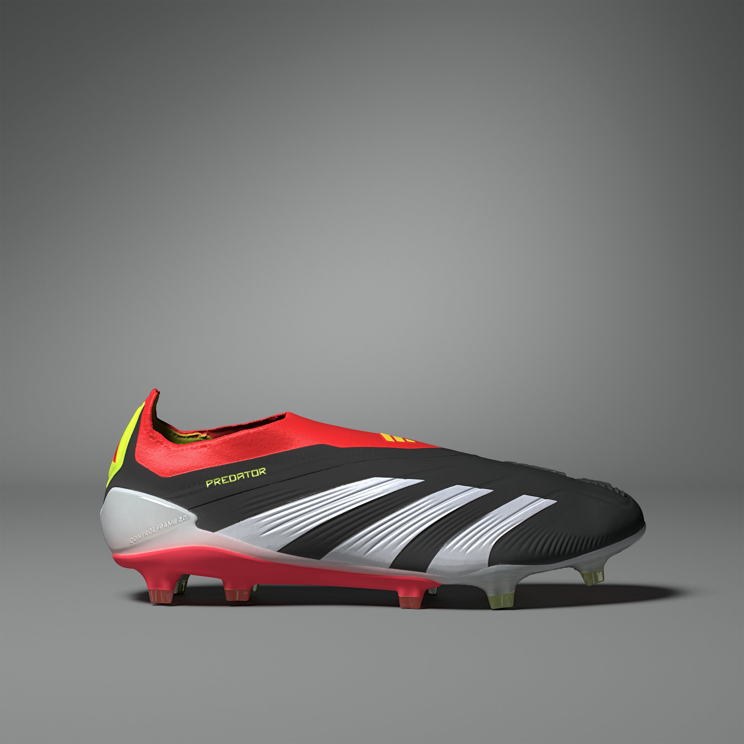 adidas Predator Elite Laceless FG Firm Ground Soccer Cleats - Black/White/Solar Red - Best Buy Soccer