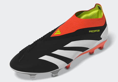 adidas Predator Elite Laceless FG Firm Ground Soccer Cleats - Black/White/Solar Red - Best Buy Soccer