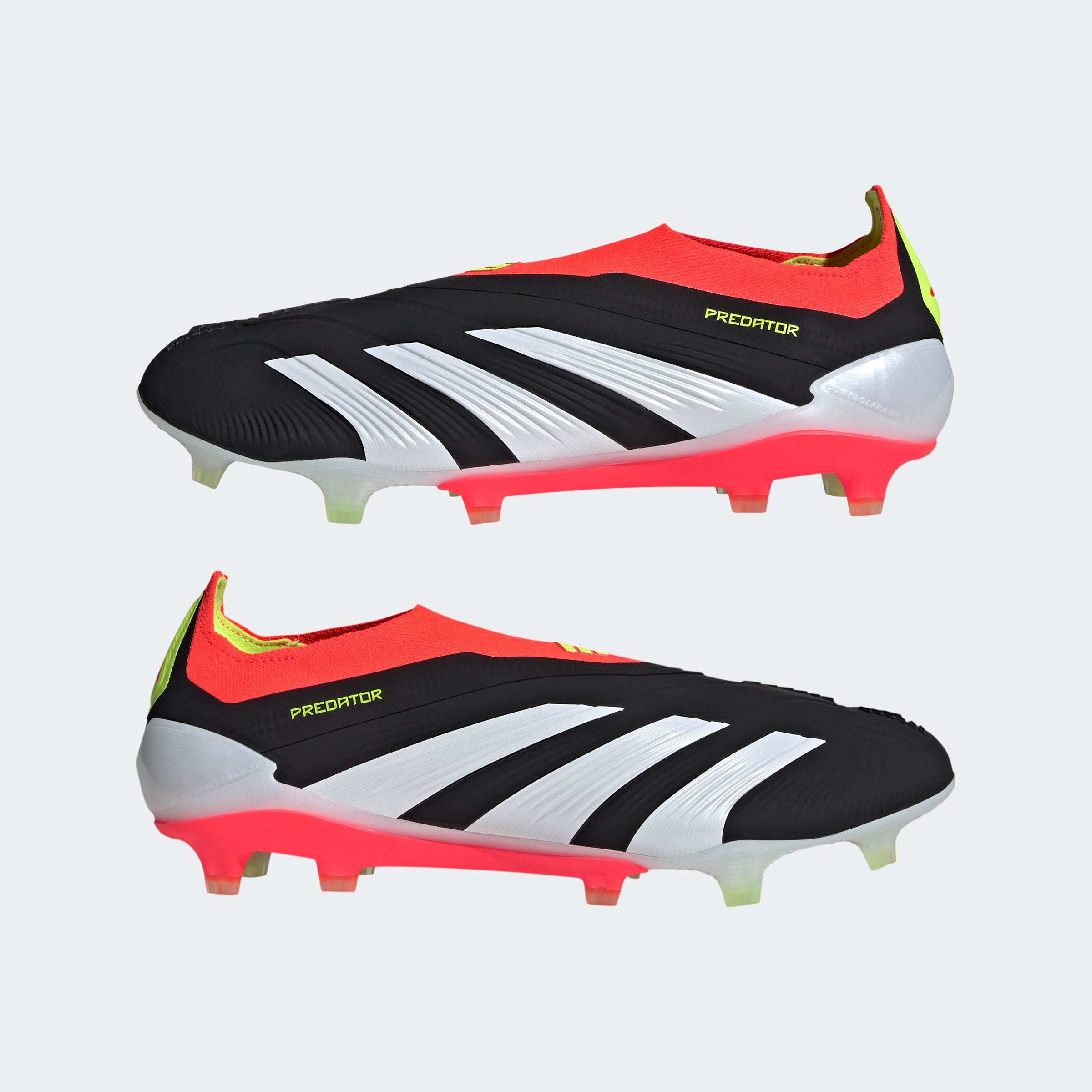 adidas Predator Elite Laceless FG Firm Ground Soccer Cleats - Black/White/Solar Red - Best Buy Soccer