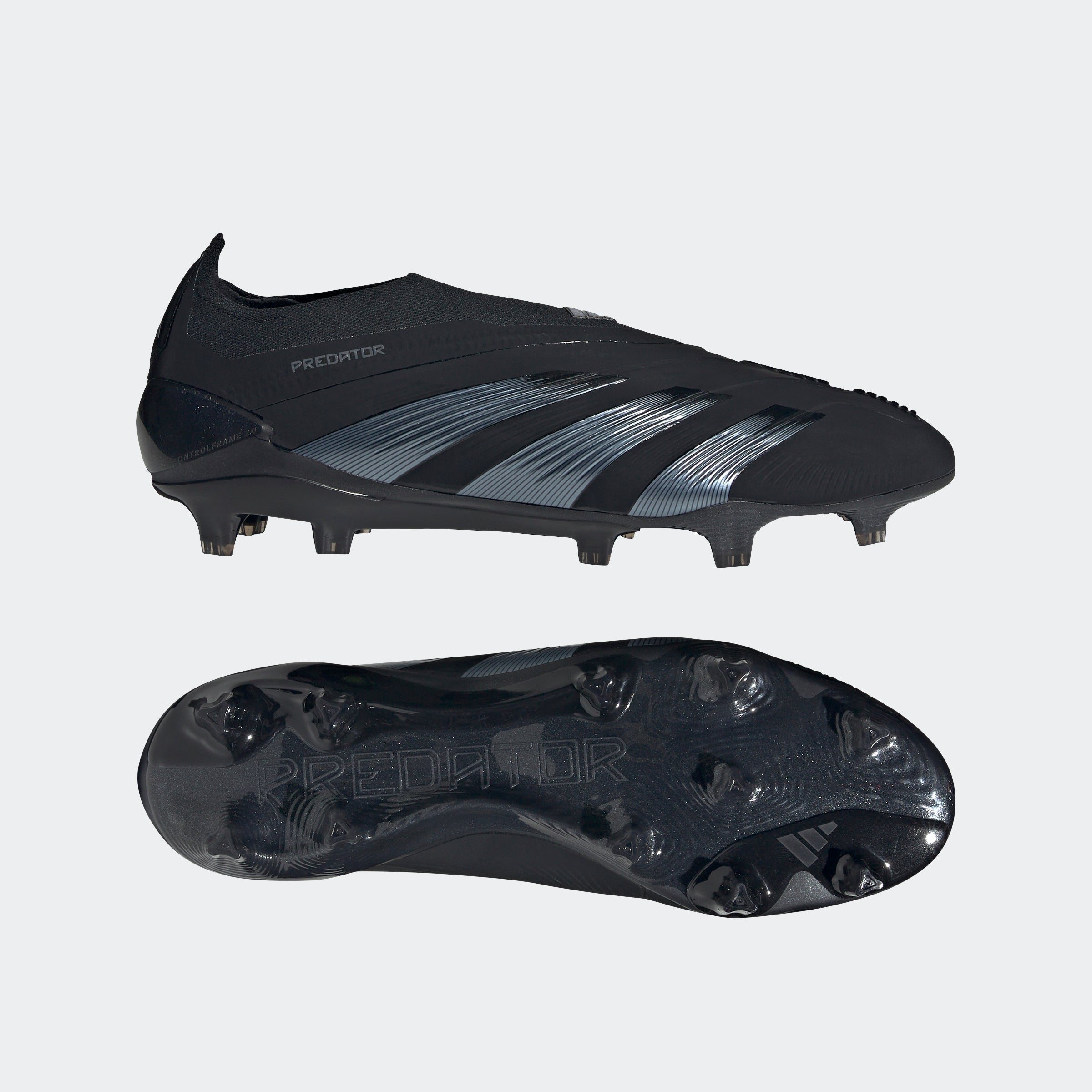 adidas Predator Elite LL FG Laceless Firm Ground Soccer Cleats - Black/Black/Carbon - Best Buy Soccer