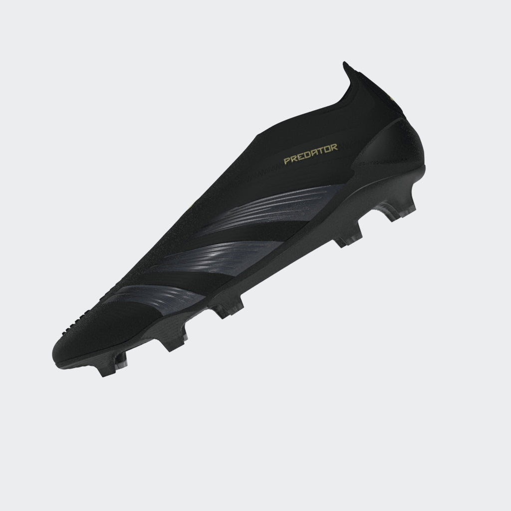 adidas Predator Elite LL FG Laceless Firm Ground Soccer Cleats - Black/Carbon/Gold Metallic - Best Buy Soccer