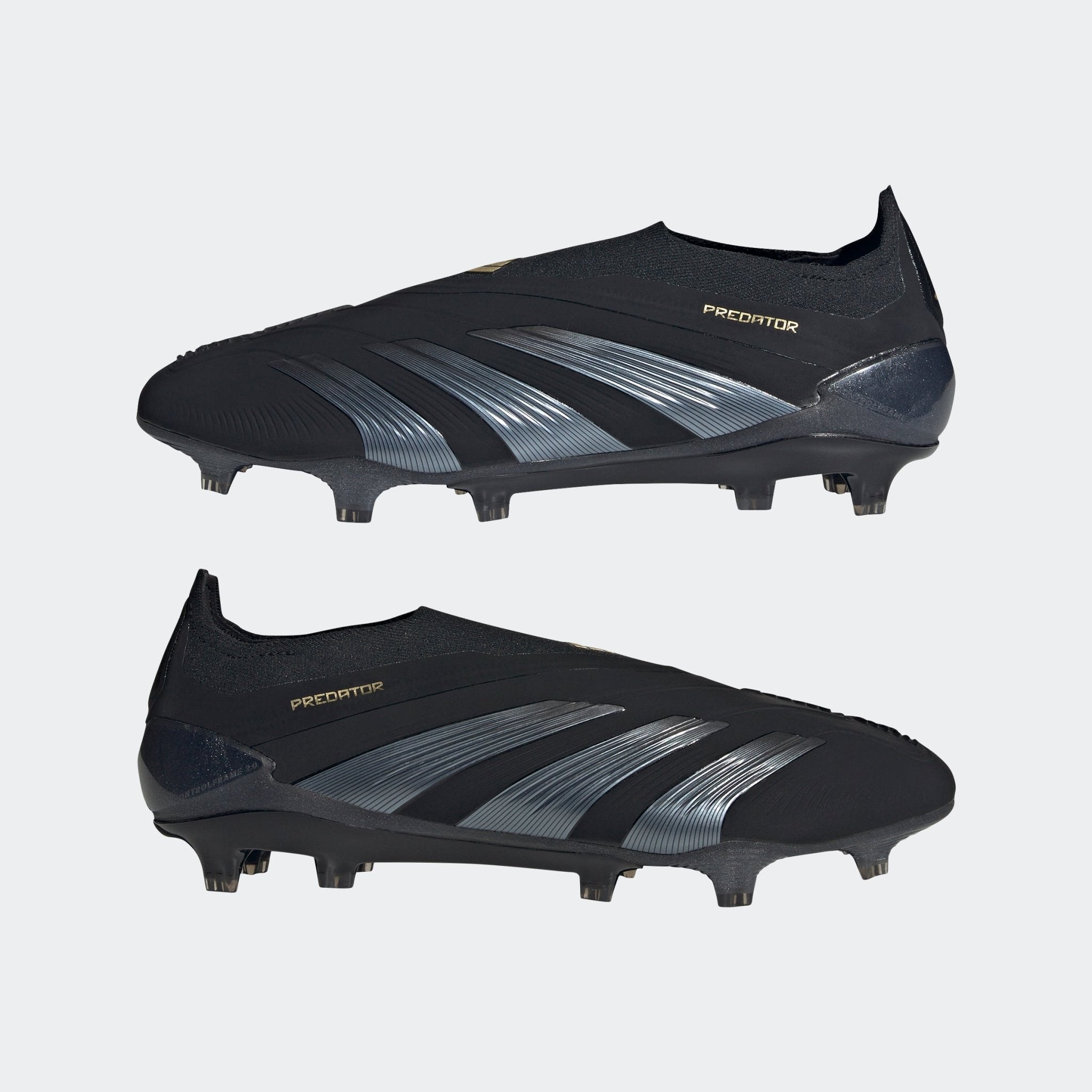 adidas Predator Elite LL FG Laceless Firm Ground Soccer Cleats - Black/Carbon/Gold Metallic - Best Buy Soccer