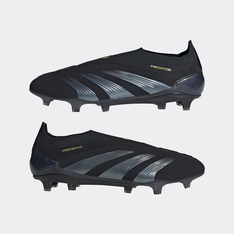 adidas Predator Elite LL FG Laceless Firm Ground Soccer Cleats - Black/Carbon/Gold Metallic - Best Buy Soccer