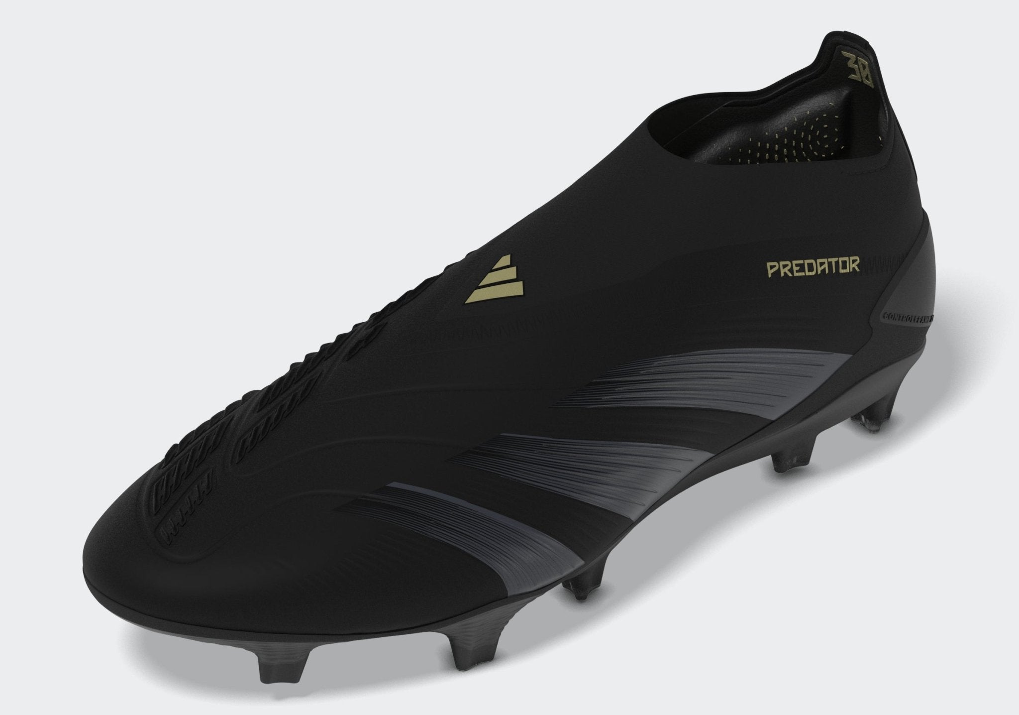 adidas Predator Elite LL FG Laceless Firm Ground Soccer Cleats - Black/Carbon/Gold Metallic - Best Buy Soccer