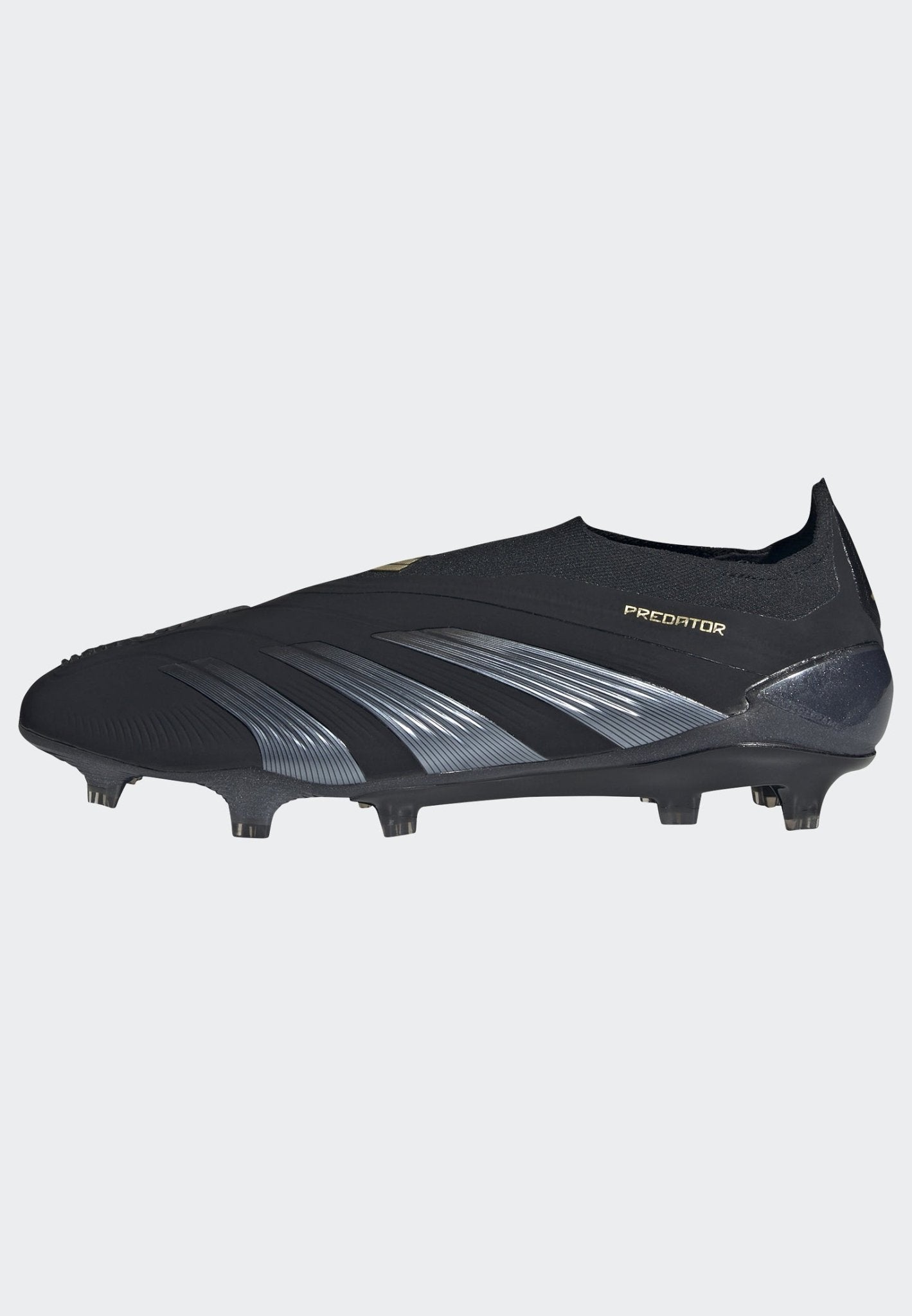 adidas Predator Elite LL FG Laceless Firm Ground Soccer Cleats - Black/Carbon/Gold Metallic - Best Buy Soccer