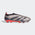 Botas de fútbol Adidas Predator Elite sin cordones FG para terreno firme - Platino metálico/Negro/Carbón