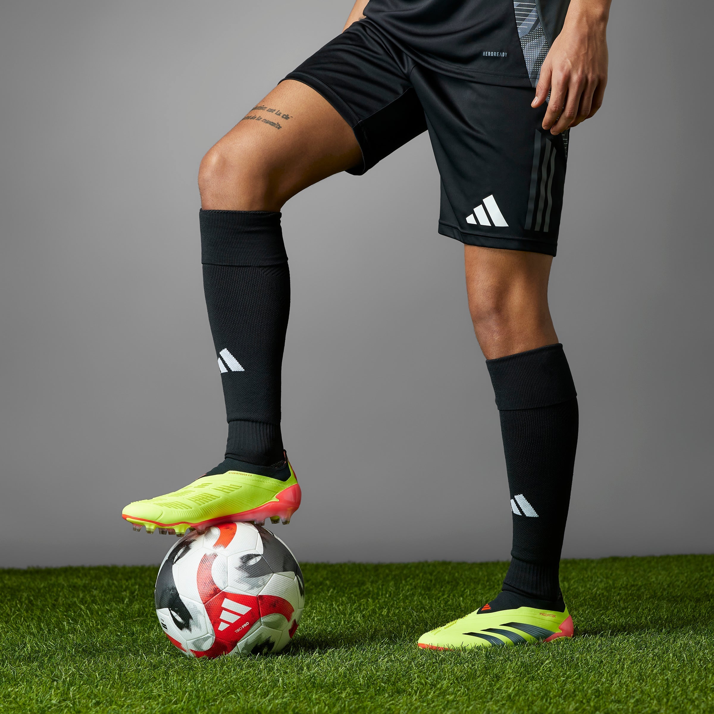 adidas Predator Elite LL FG Laceless Firm Ground Soccer Cleats - Solar Yellow/Black/Solar Red - Best Buy Soccer