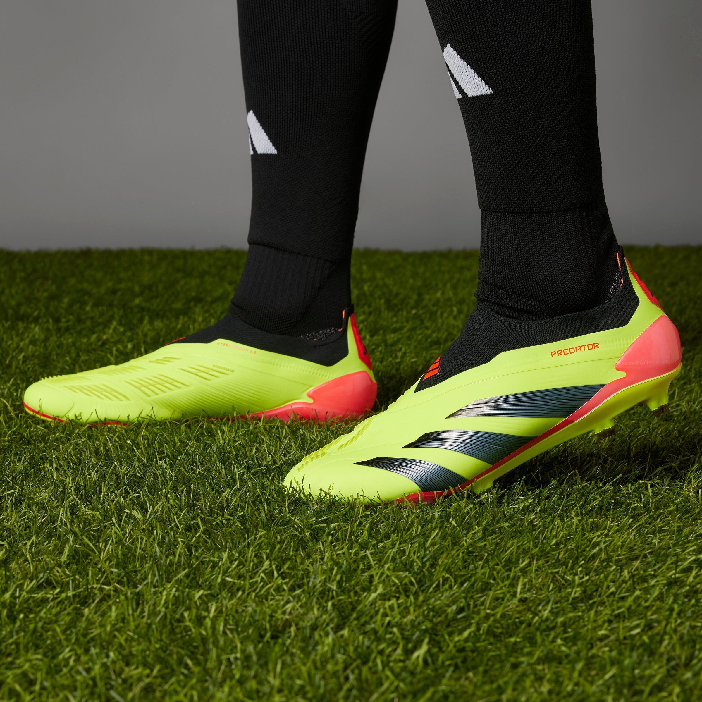 adidas Predator Elite LL FG Laceless Firm Ground Soccer Cleats - Solar Yellow/Black/Solar Red - Best Buy Soccer