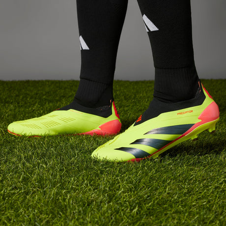 adidas Predator Elite LL FG Laceless Firm Ground Soccer Cleats - Solar Yellow/Black/Solar Red - Best Buy Soccer