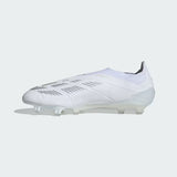 adidas Predator Elite LL FG Laceless Firm Ground Soccer Cleats - White/Gold Metallic - Best Buy Soccer