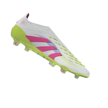 adidas Predator Elite LL FG Laceless Firm Ground Soccer Cleats - White/Lucid Pink/Lucid Lemon - Best Buy Soccer