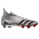 adidas Predator Freak 1 FG Firm Ground Soccer Cleats - Silver Metallic/Black/Scarlet - Best Buy Soccer