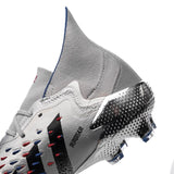 adidas Predator Freak 1 FG Firm Ground Soccer Cleats - Silver Metallic/Black/Scarlet - Best Buy Soccer