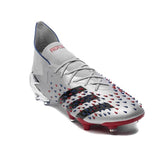 adidas Predator Freak 1 FG Firm Ground Soccer Cleats - Silver Metallic/Black/Scarlet - Best Buy Soccer