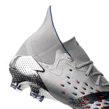 adidas Predator Freak 1 FG Firm Ground Soccer Cleats - Silver Metallic/Black/Scarlet - Best Buy Soccer