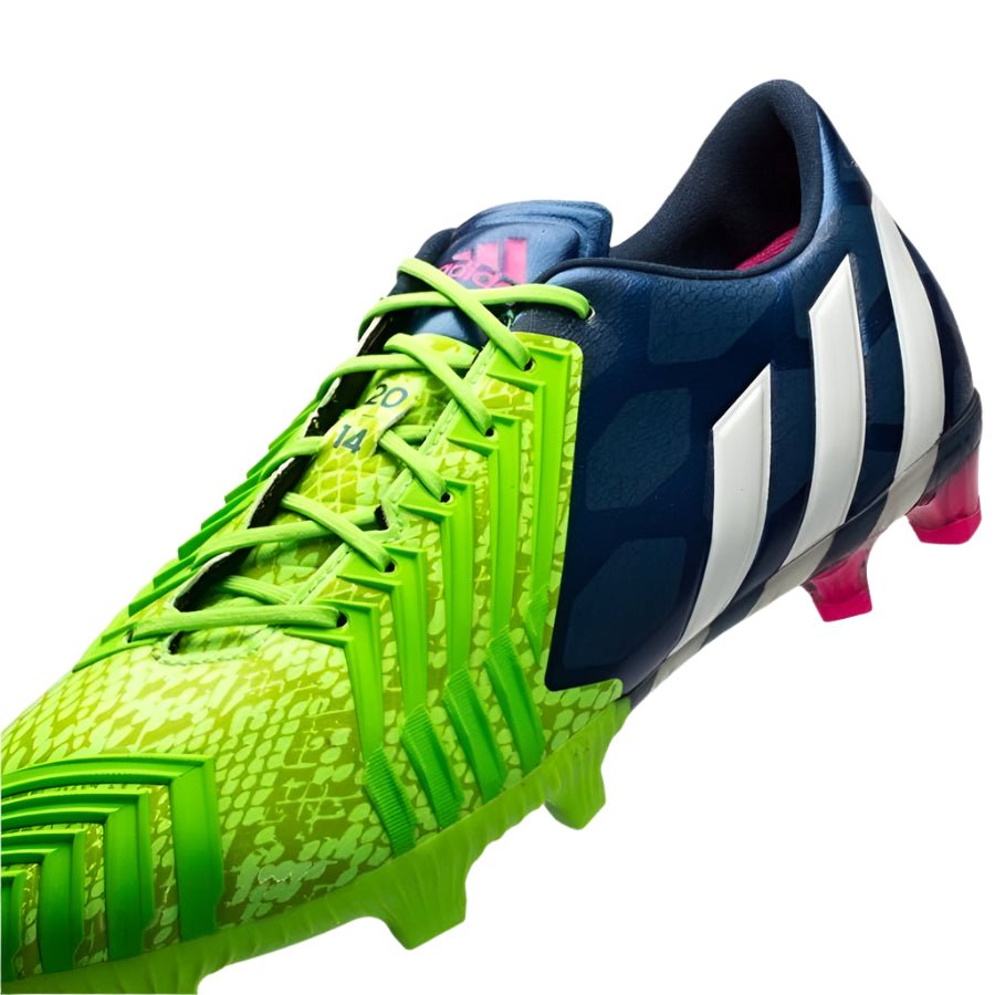 adidas Predator Instinct FG Firm Ground Soccer Cleats - Rich Blue/White/Neon Green - Best Buy Soccer