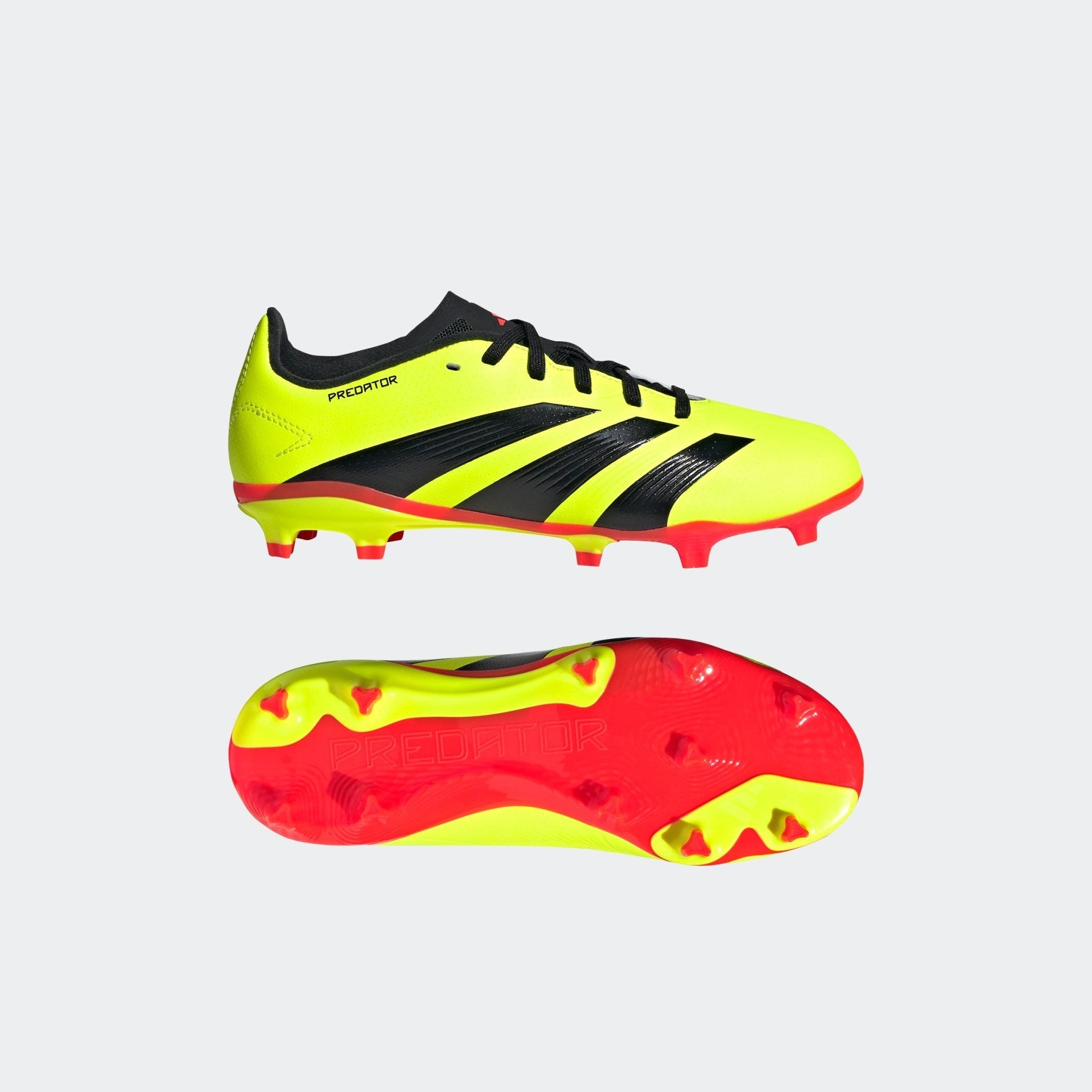 adidas Predator League FG J Firm Ground Soccer Cleats Team Solar Yellow/Black/Solar Red - Best Buy Soccer