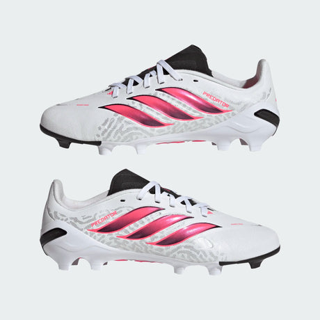 adidas Predator League Firm Ground Youth Soccer Cleats - White/Black - Best Buy Soccer