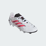 adidas Predator League Firm Ground Youth Soccer Cleats - White/Black - Best Buy Soccer
