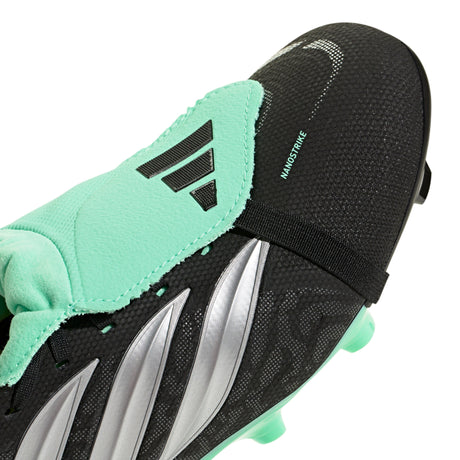 adidas Predator League Fold-Over Tongue FG Firm Ground Men's Soccer Cleats - Black/Silver/Mint - Best Buy Soccer