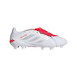 adidas Predator League Fold-Over Tongue FG Firm Ground Men's Soccer Cleats - White/Silver/Red - Best Buy Soccer