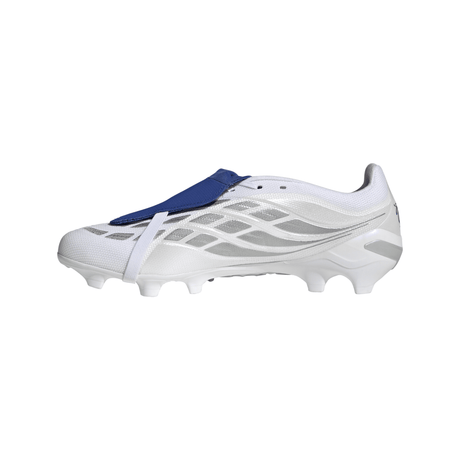 adidas Predator League Fold-Over Tongue FG Firm Ground Men's Soccer Cleats - White/Zero Metallic/Blue - Best Buy Soccer