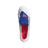 adidas Predator League Fold-Over Tongue FG Firm Ground Men's Soccer Cleats - White/Zero Metallic/Blue - Best Buy Soccer