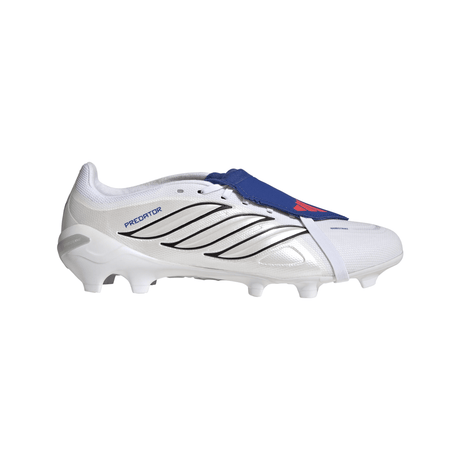 adidas Predator League Fold-Over Tongue FG Firm Ground Men's Soccer Cleats - White/Zero Metallic/Blue - Best Buy Soccer