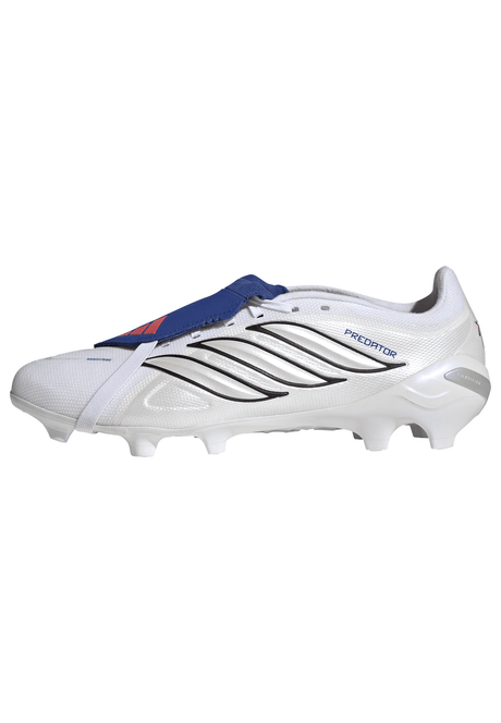 adidas Predator League Fold-Over Tongue FG Firm Ground Men's Soccer Cleats - White/Zero Metallic/Blue - Best Buy Soccer