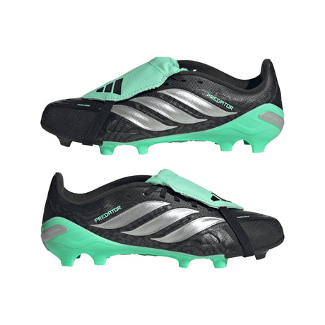 adidas Predator League Fold-Over Tongue FG Firm Ground Youth Soccer Cleats - Black/Silver - Best Buy Soccer