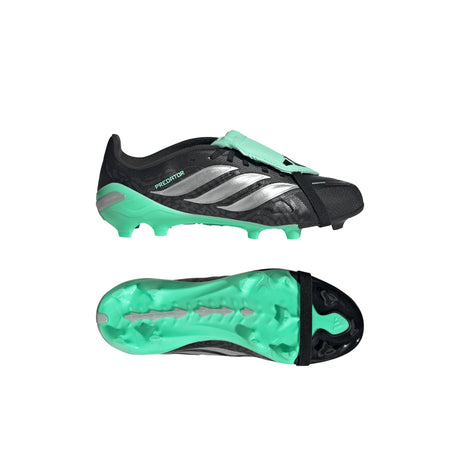 adidas Predator League Fold-Over Tongue FG Firm Ground Youth Soccer Cleats - Black/Silver - Best Buy Soccer