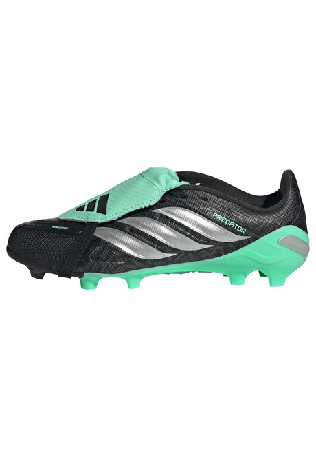 adidas Predator League Fold-Over Tongue FG Firm Ground Youth Soccer Cleats - Black/Silver - Best Buy Soccer