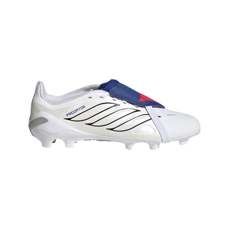 adidas Predator League Fold-Over Tongue FG Firm Ground Youth Soccer Cleats - White/Zero Metallic/Blue - Best Buy Soccer