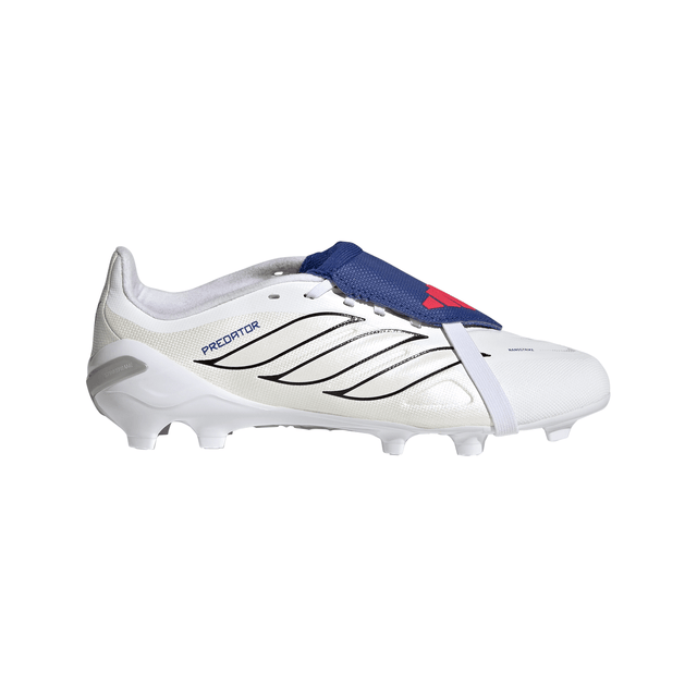 adidas Predator League Fold-Over Tongue FG Firm Ground Youth Soccer Cleats - White/Zero Metallic/Blue - Best Buy Soccer