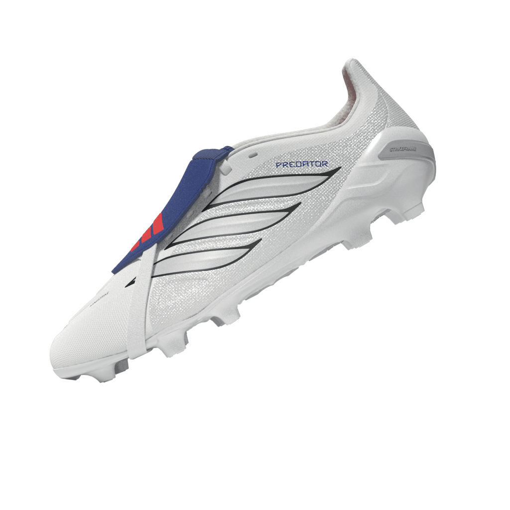 adidas Predator League Fold-Over Tongue FG Firm Ground Youth Soccer Cleats - White/Zero Metallic/Blue - Best Buy Soccer