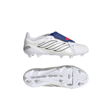 adidas Predator League Fold-Over Tongue FG Firm Ground Youth Soccer Cleats - White/Zero Metallic/Blue - Best Buy Soccer