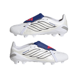 adidas Predator League Fold-Over Tongue FG Firm Ground Youth Soccer Cleats - White/Zero Metallic/Blue - Best Buy Soccer