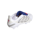 adidas Predator League Fold-Over Tongue FG Firm Ground Youth Soccer Cleats - White/Zero Metallic/Blue - Best Buy Soccer