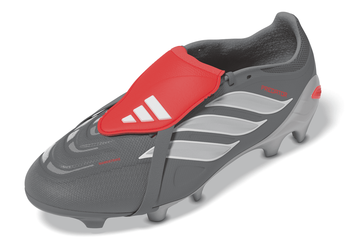 adidas Predator League Fold-Over Tongue FG Men's Soccer Cleats - Grey/Red - Best Buy Soccer