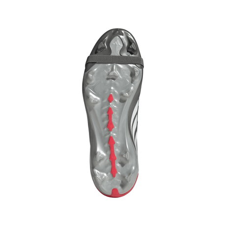 adidas Predator League Fold-Over Tongue FG Youth Soccer Cleats - Grey/Red - Best Buy Soccer