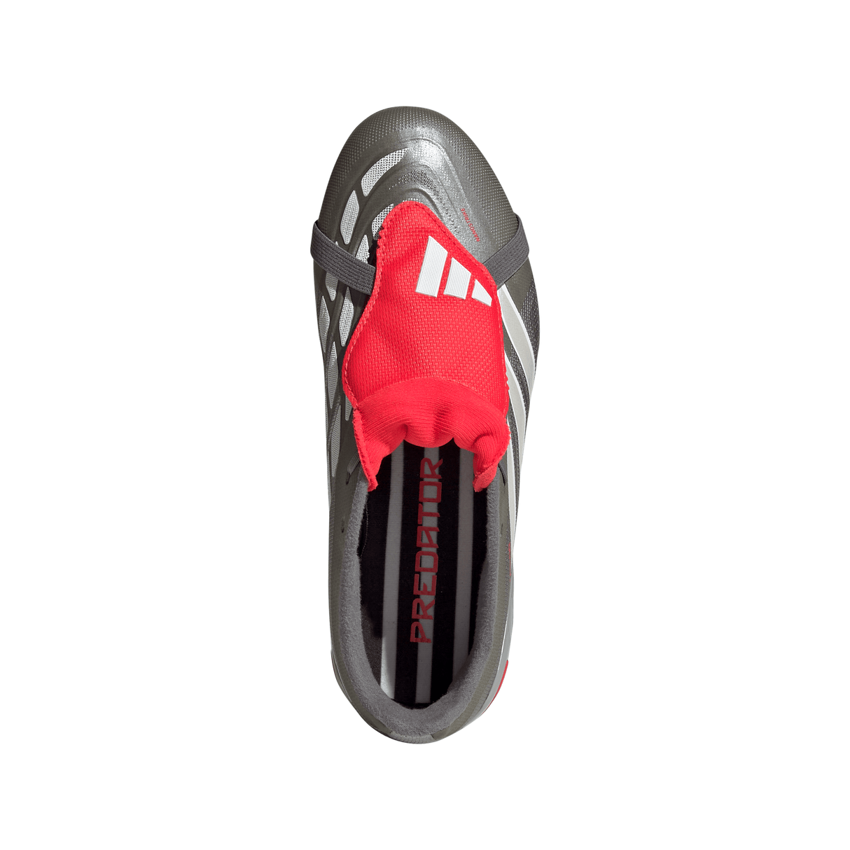 adidas Predator League Fold-Over Tongue FG Youth Soccer Cleats - Grey/Red - Best Buy Soccer