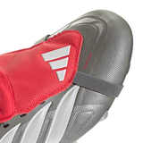 adidas Predator League Fold-Over Tongue FG Youth Soccer Cleats - Grey/Red - Best Buy Soccer