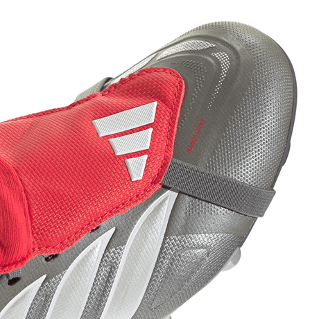 adidas Predator League Fold-Over Tongue FG Youth Soccer Cleats - Grey/Red - Best Buy Soccer