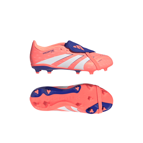 adidas Predator League Fold-Over Tongue FG/MG Youth Soccer Cleats - Orange/White - Best Buy Soccer